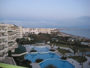View of Mahdia from our balcony