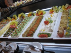 Another view of the appetizer table