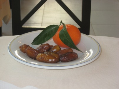 The fresh dates and tangerines were the best we'd ever tasted!
